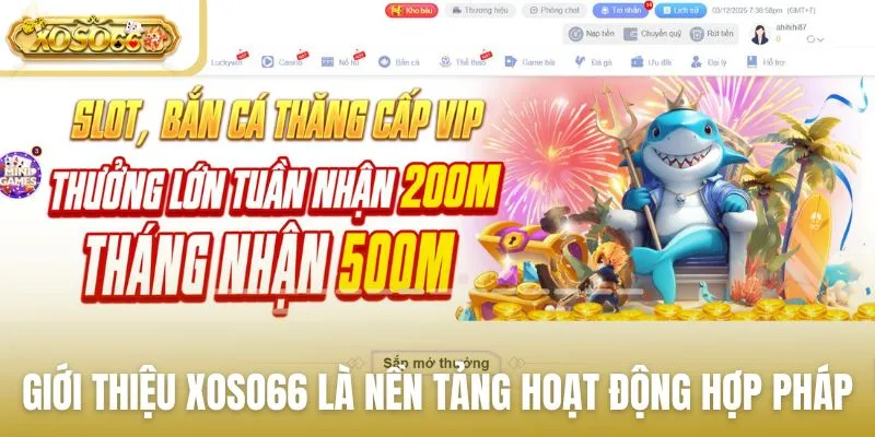 Giới thiệu Xoso66 là nền tảng giải trí hoạt động hợp pháp