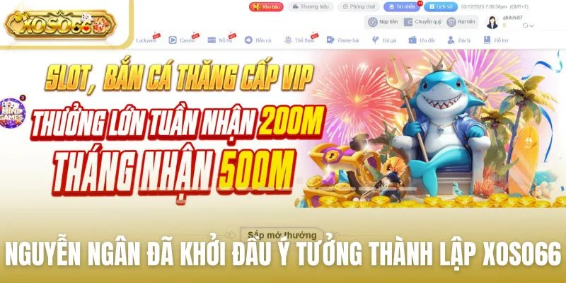 Nguyễn Ngân đã khởi đầu ý tưởng thành lập Xoso66