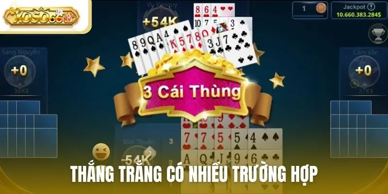 Thắng trắng có nhiều trường hợp